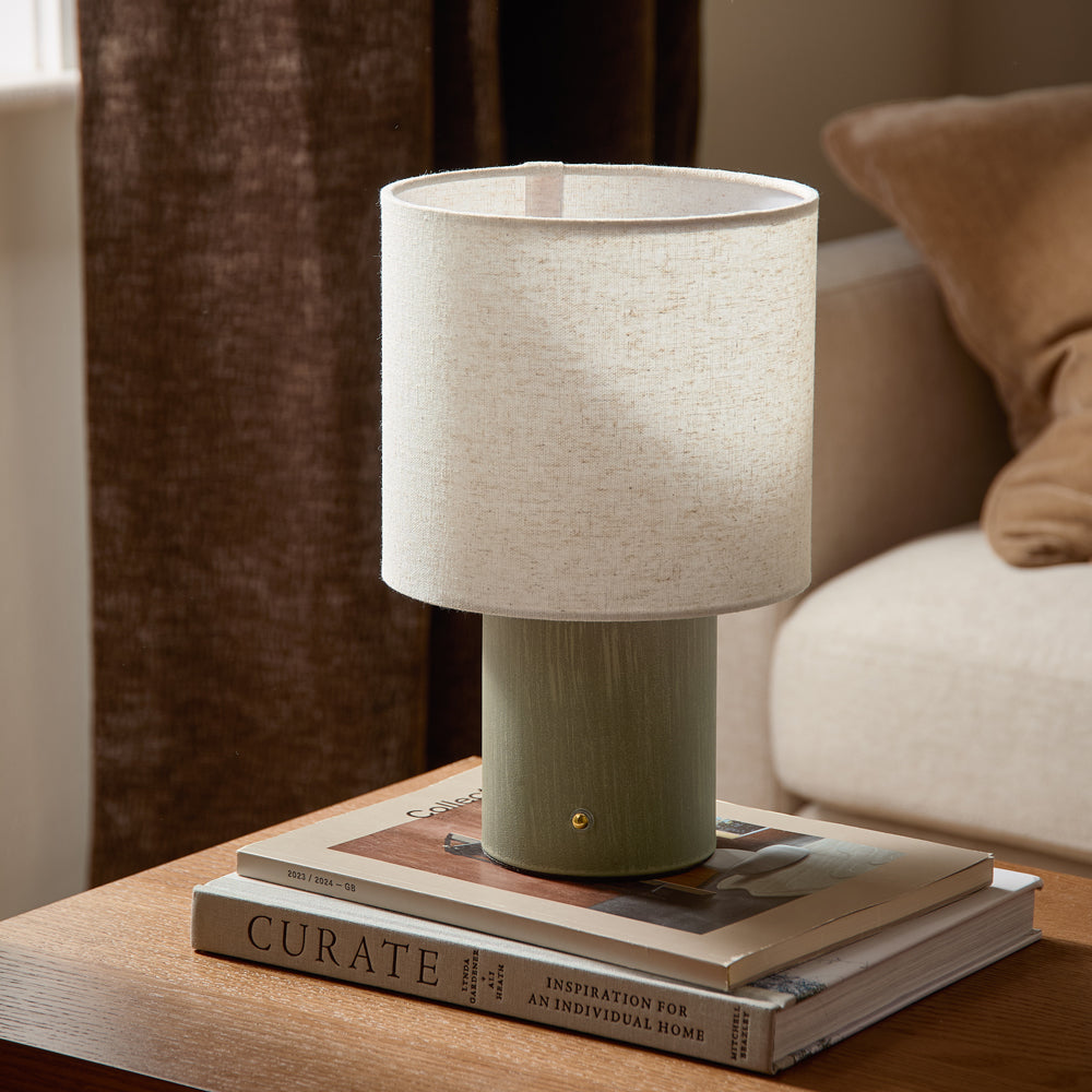 Plain Green Lighting - Finn Rechargeable Table Lamp Olive Yard