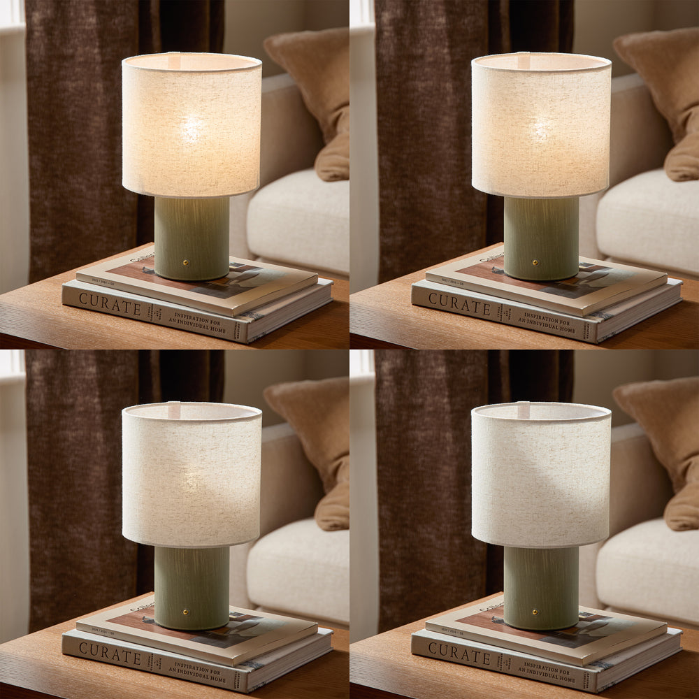 Plain Green Lighting - Finn Rechargeable Table Lamp Olive Yard