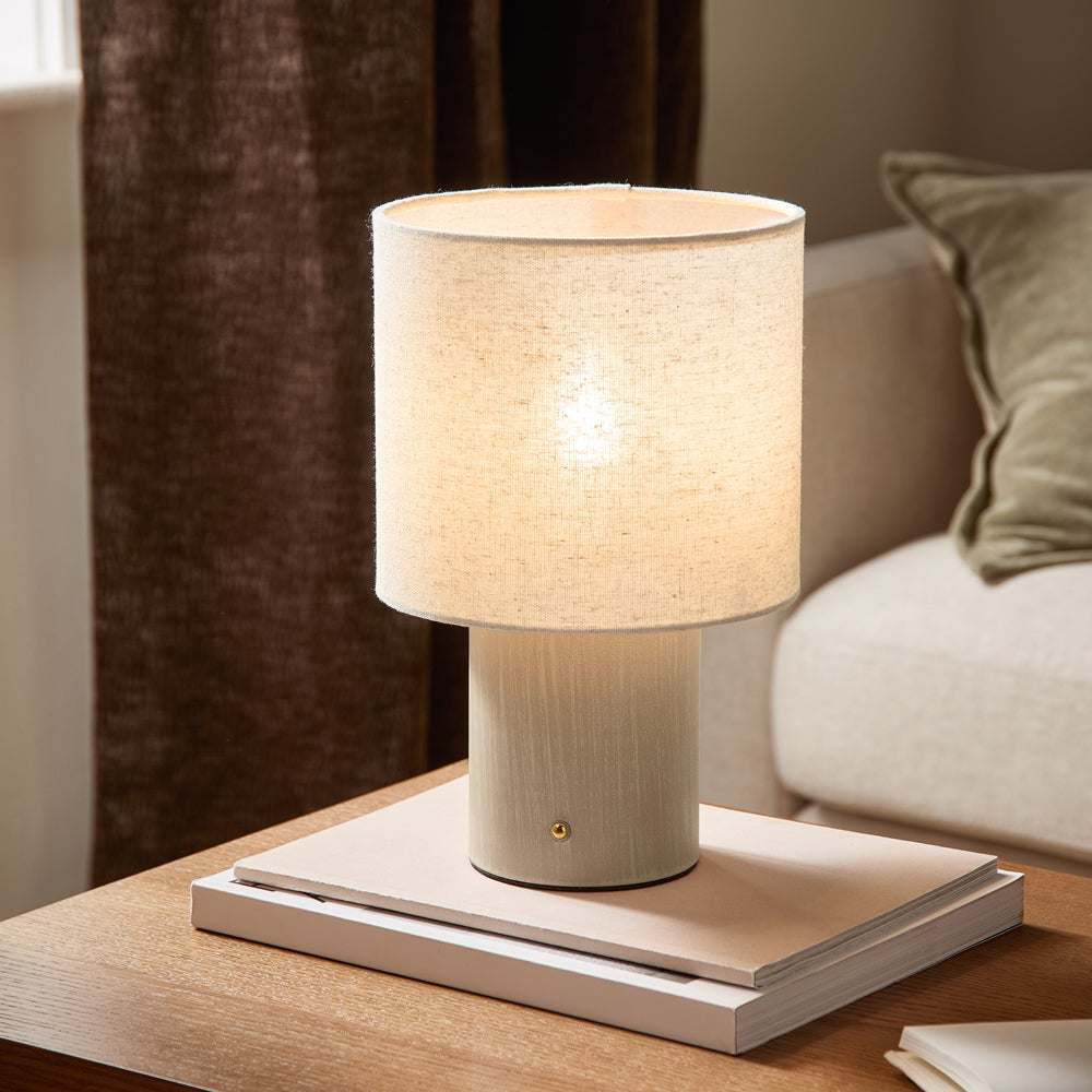 Plain Beige Lighting - Finn Rechargeable Table Lamp Sandstone Yard