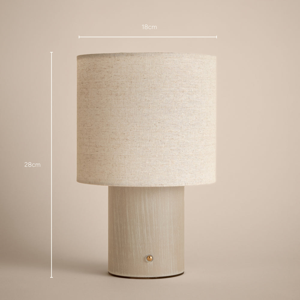 Plain Beige Lighting - Finn Rechargeable Table Lamp Sandstone Yard