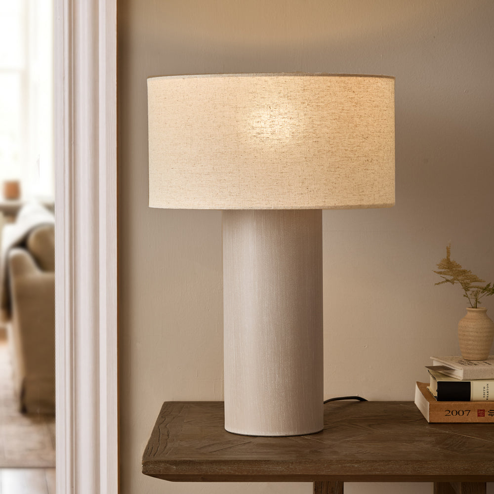 Plain Beige Lighting - Finn Tall Table Lamp Sandstone Yard