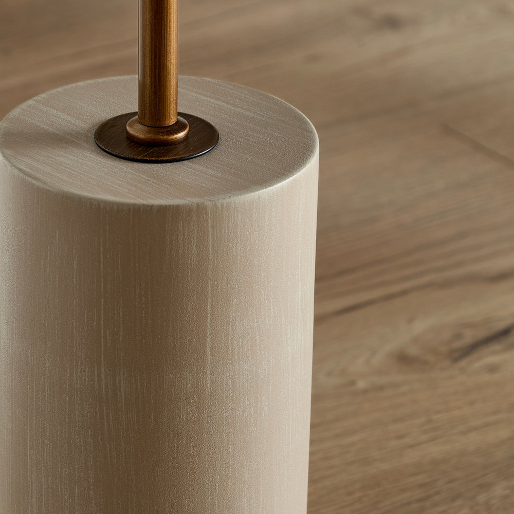 Plain Beige Lighting - Finn Tall Wired Floor Lamp Sandstone Yard