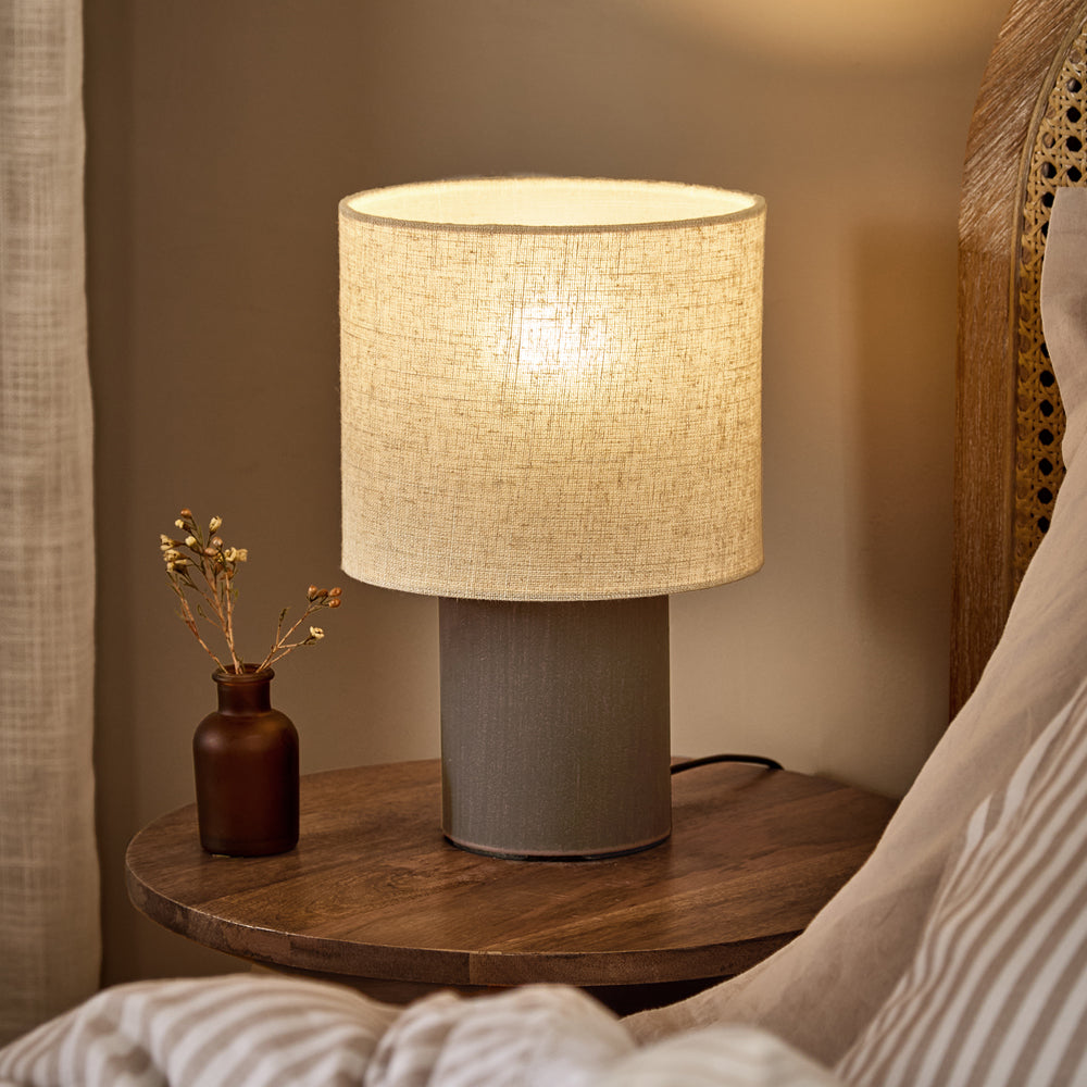 Plain Brown Lighting - Finn Wired Table Lamp Espresso Brown Yard