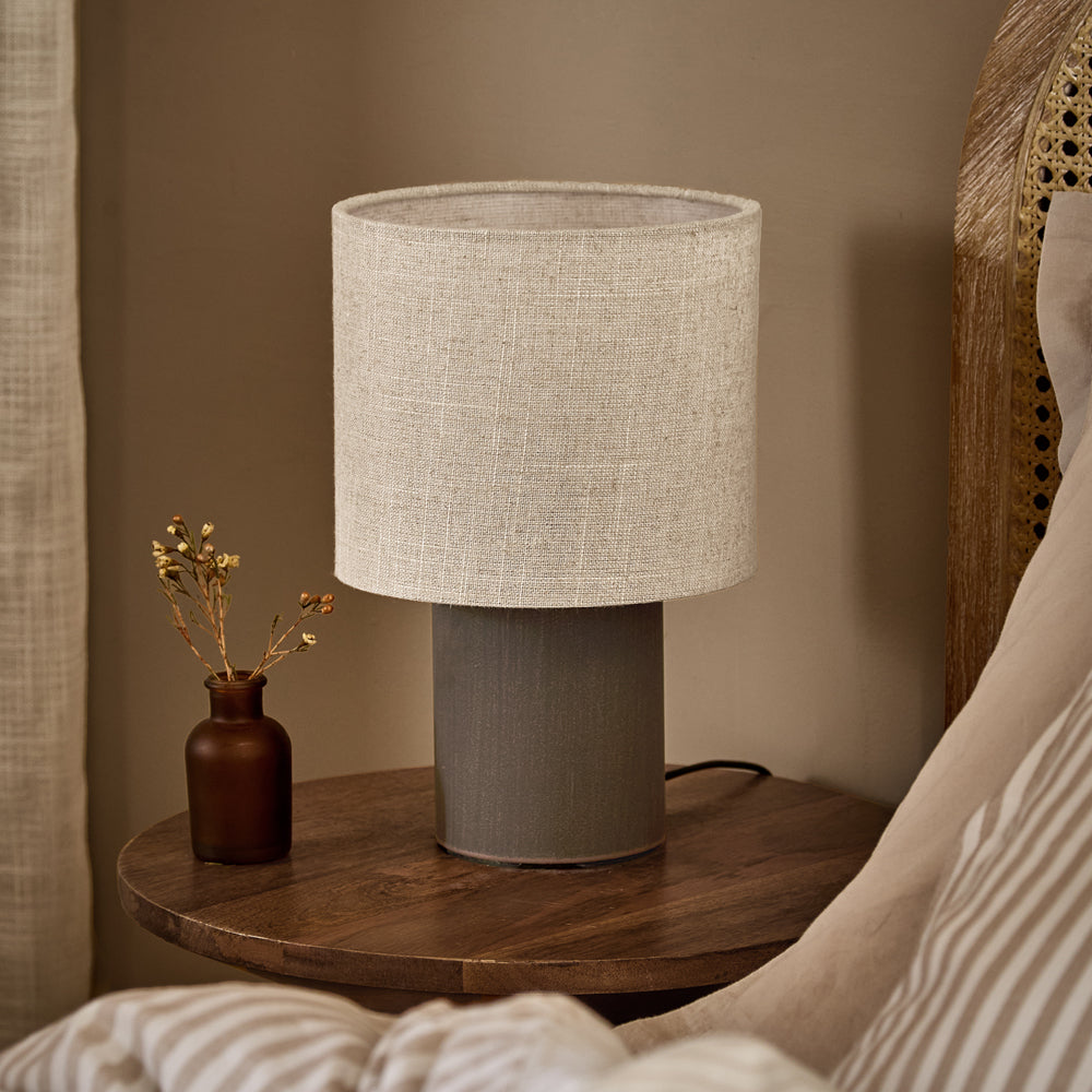 Plain Brown Lighting - Finn Wired Table Lamp Espresso Brown Yard