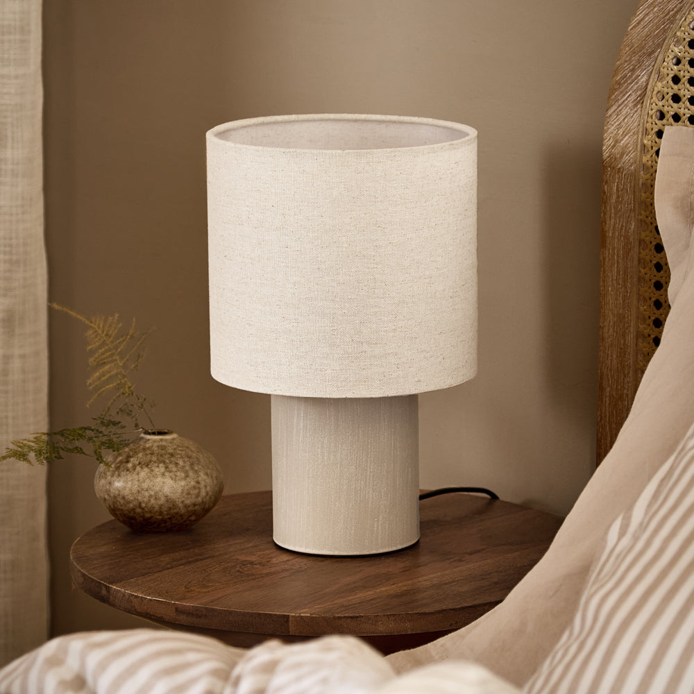 Plain Beige Lighting - Finn Wired Table Lamp Sandstone Yard