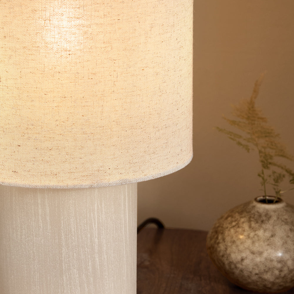 Plain Beige Lighting - Finn Wired Table Lamp Sandstone Yard