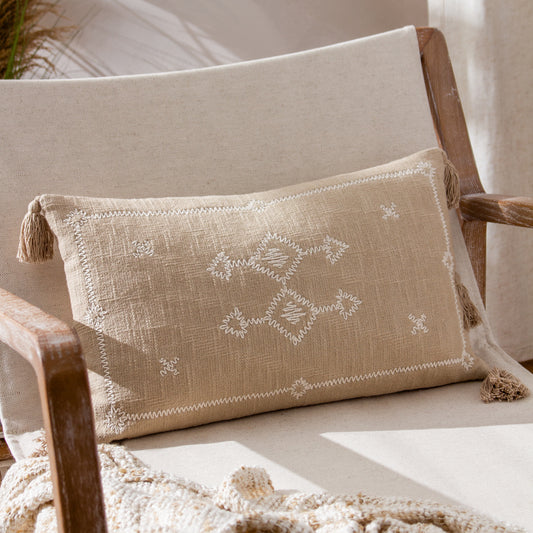 Global Cream Cushions - Folis  Cushion Cover Stone Yard
