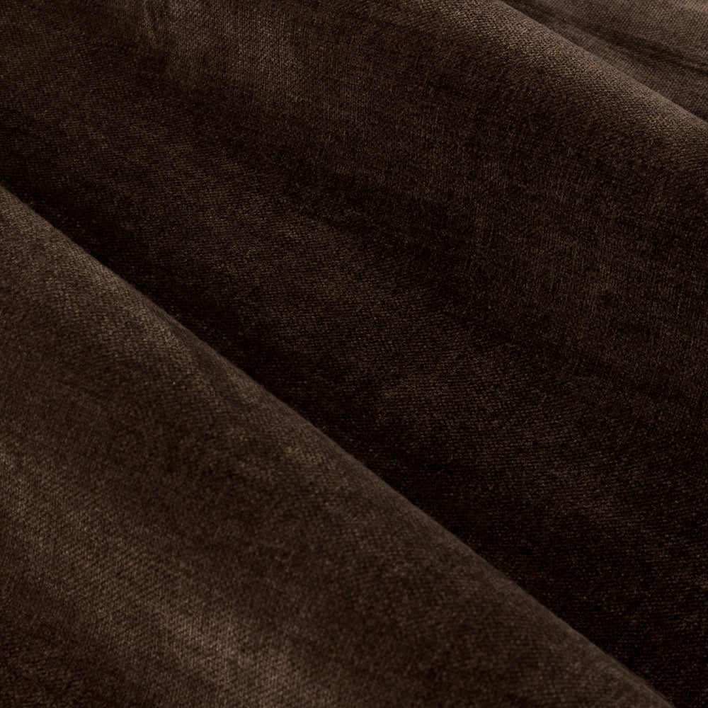Plain Brown Curtains - Heavy Chenille Blackout Pencil Pleat Curtains Brown Yard