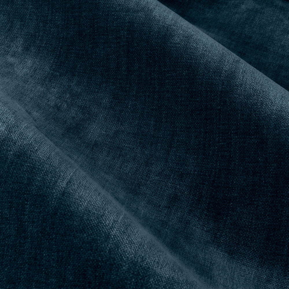 Plain Blue Curtains - Heavy Chenille Blackout Pencil Pleat Curtains Navy Yard