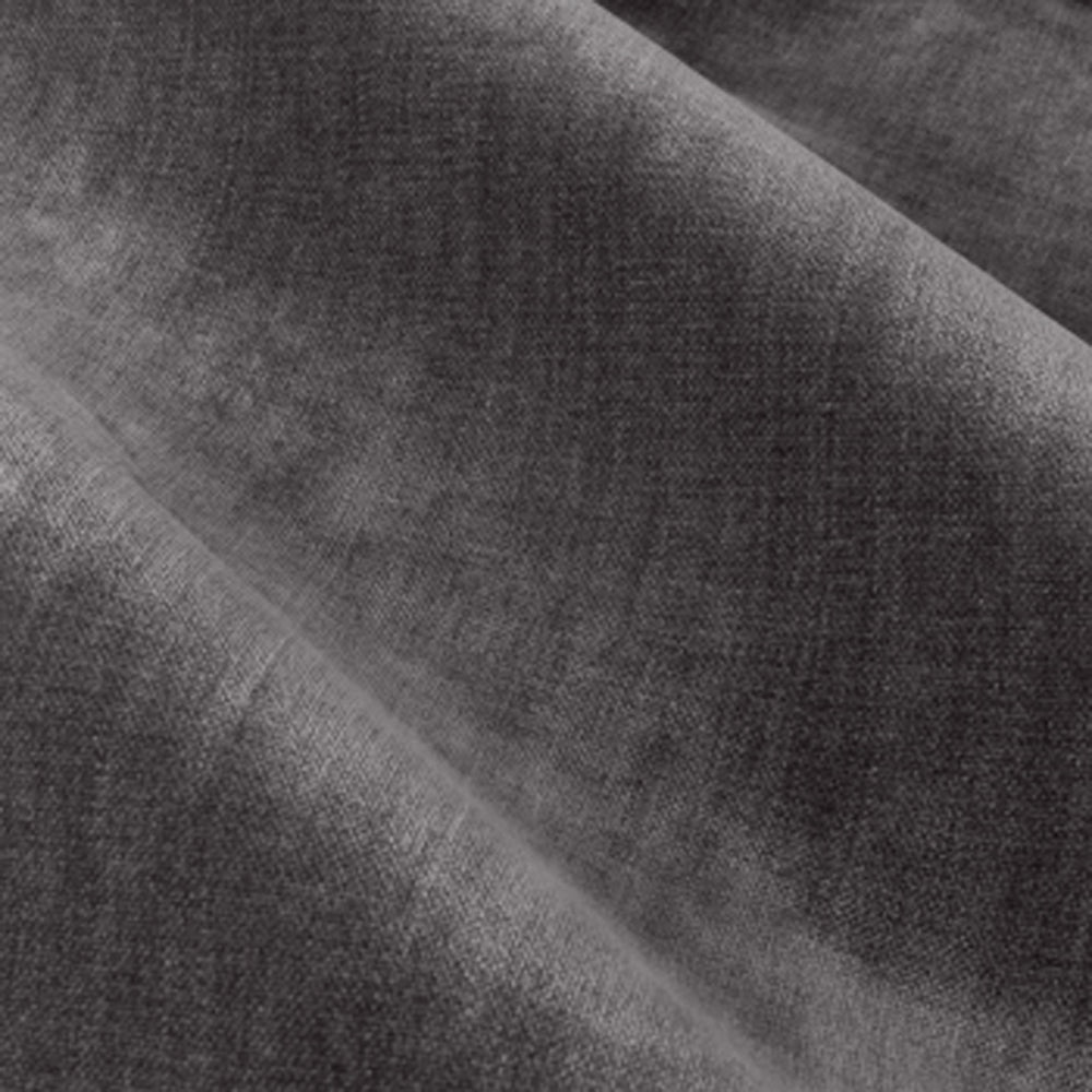 Plain Grey Curtains - Heavy Chenille Blackout Eyelet Curtains Charcoal Yard