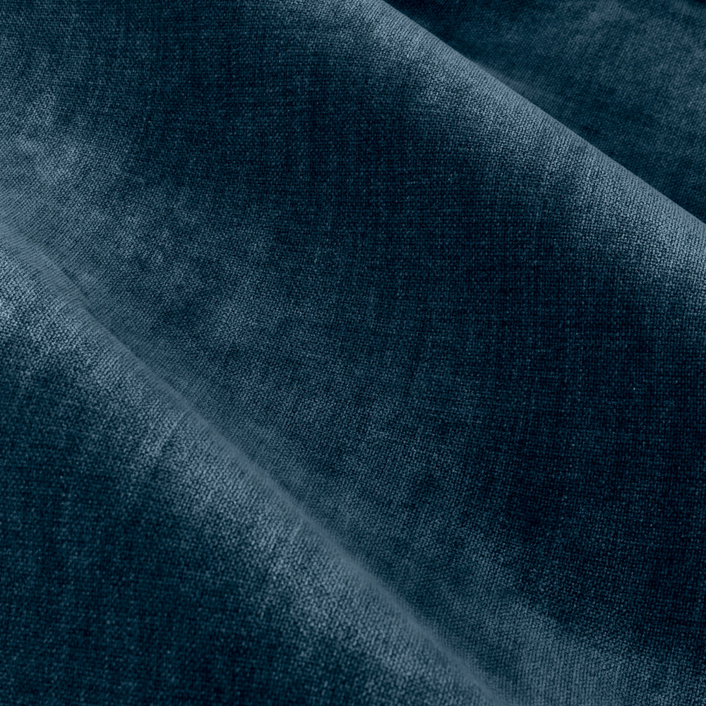 Plain Blue Curtains - Heavy Chenille Blackout Eyelet Curtains Navy Yard