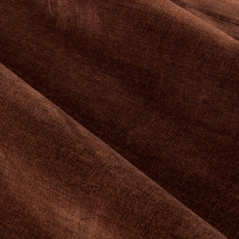 Plain Red Curtains - Heavy Chenille Fully Lined Velvet Pencil Pleat Curtains Nutmeg Yard