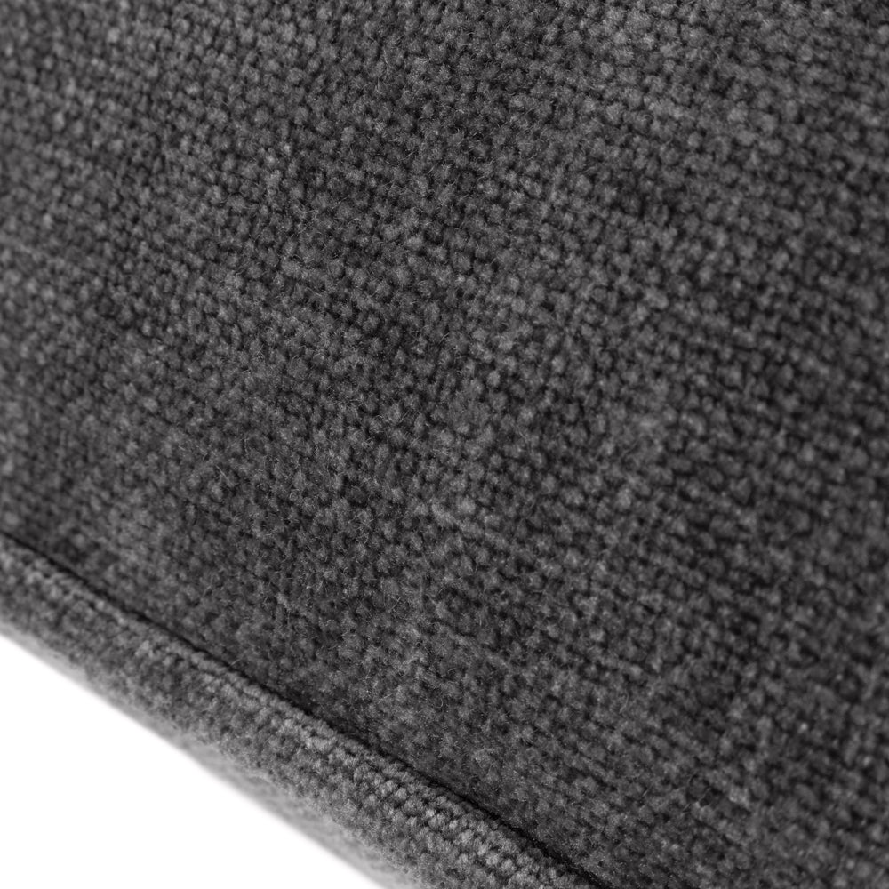 Plain Grey Cushions - Heavy Chenille  Cushion Cover Charcoal Yard
