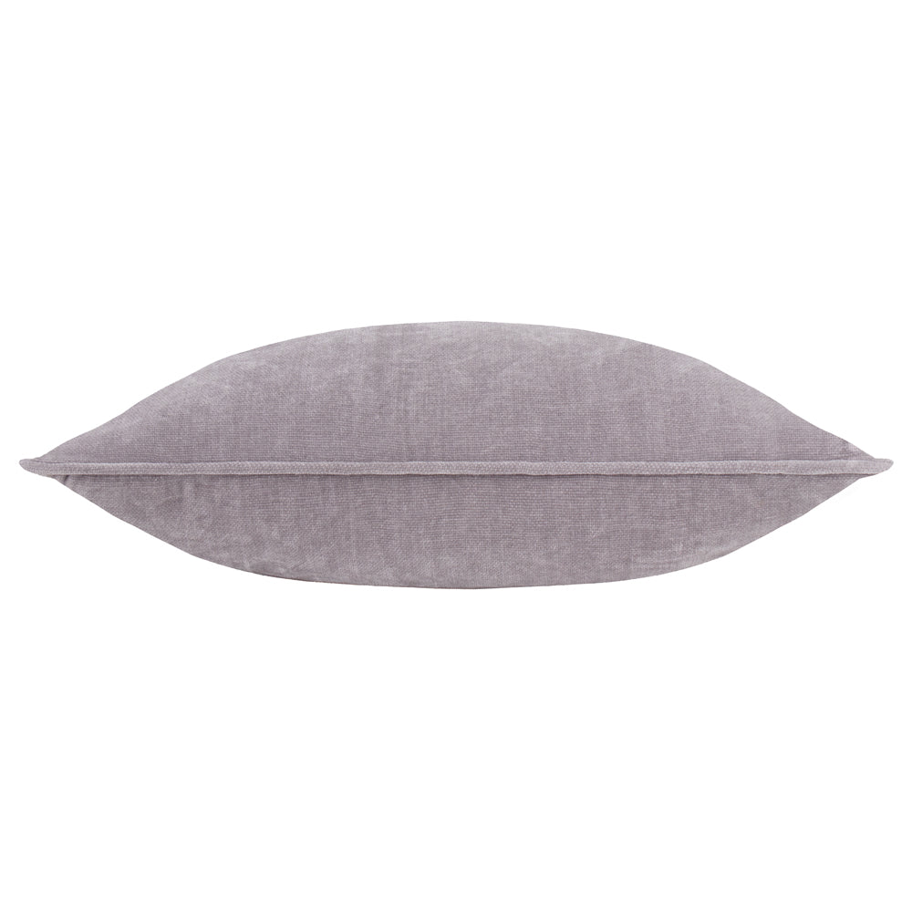 Plain Purple Cushions - Heavy Chenille Piped Polyester Filled Cushion Mauve Yard
