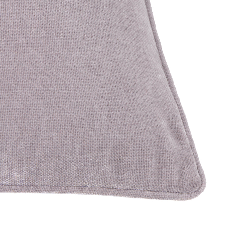 Plain Purple Cushions - Heavy Chenille Piped Polyester Filled Cushion Mauve Yard