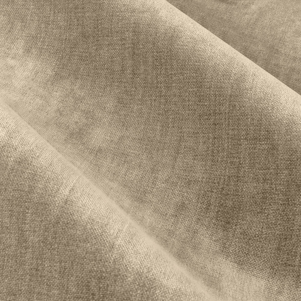 Plain Beige Curtains - Heavy Chenille Fully Lined Velvet Eyelet Curtains Natural Yard