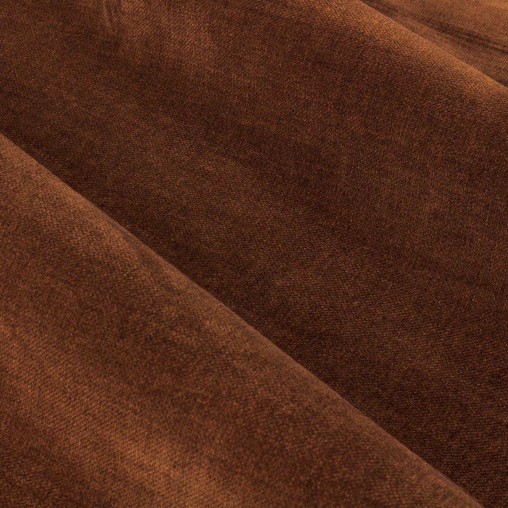 Plain Red Curtains - Heavy Chenille Fully Lined Velvet Eyelet Curtains Nutmeg Yard