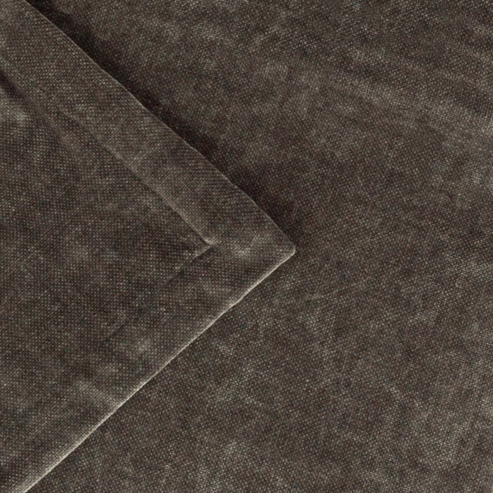 Plain Black Throws - Heavy Chenille Velvet Throw Charcoal Yard 