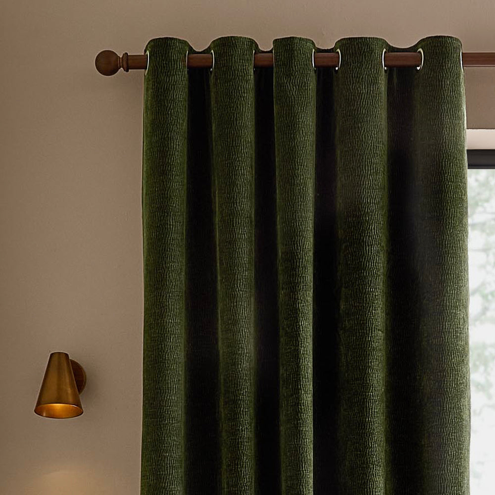 Plain Brown Curtains - Heath Washed Velvet Fully Lined Eyelet Curtains Espresso Brown Yard