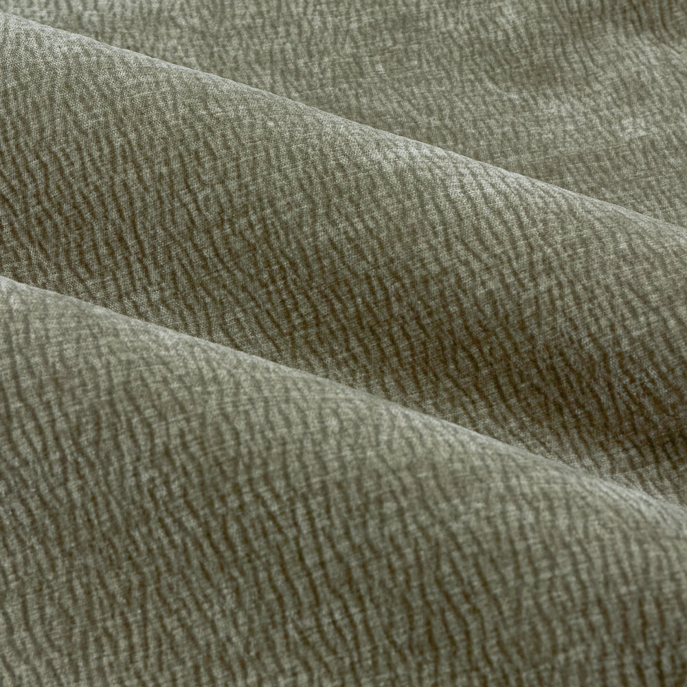 Plain Green Curtains - Heath Washed Velvet Fully Lined Eyelet Curtains Eucalyptus Yard