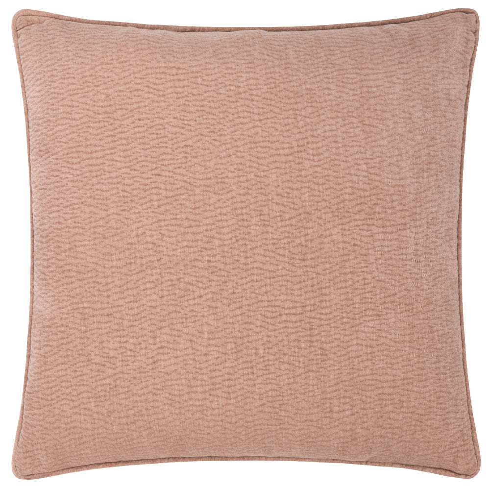 Plain Pink Cushions - Heath Washed Velvet Textured Cushion Cover Cotta Yard