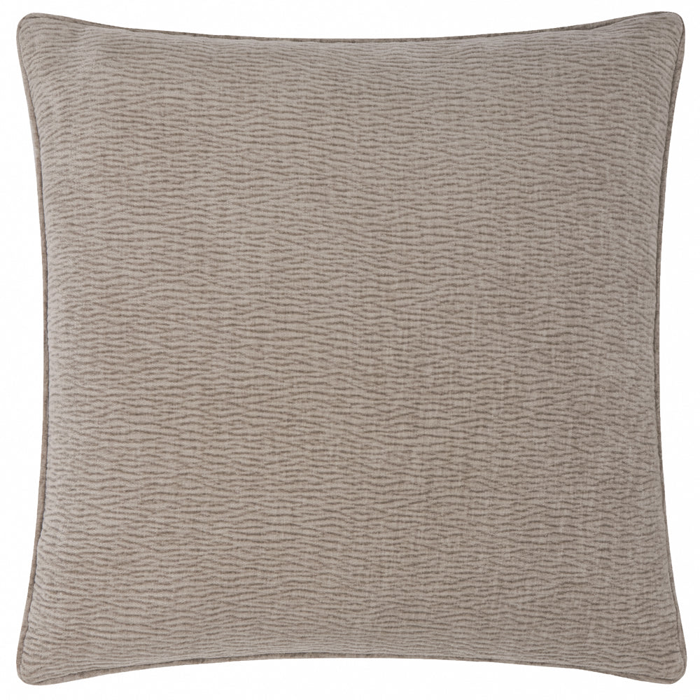 Plain Grey Cushions - Heath Washed Velvet Textured Cushion Cover Greige Yard