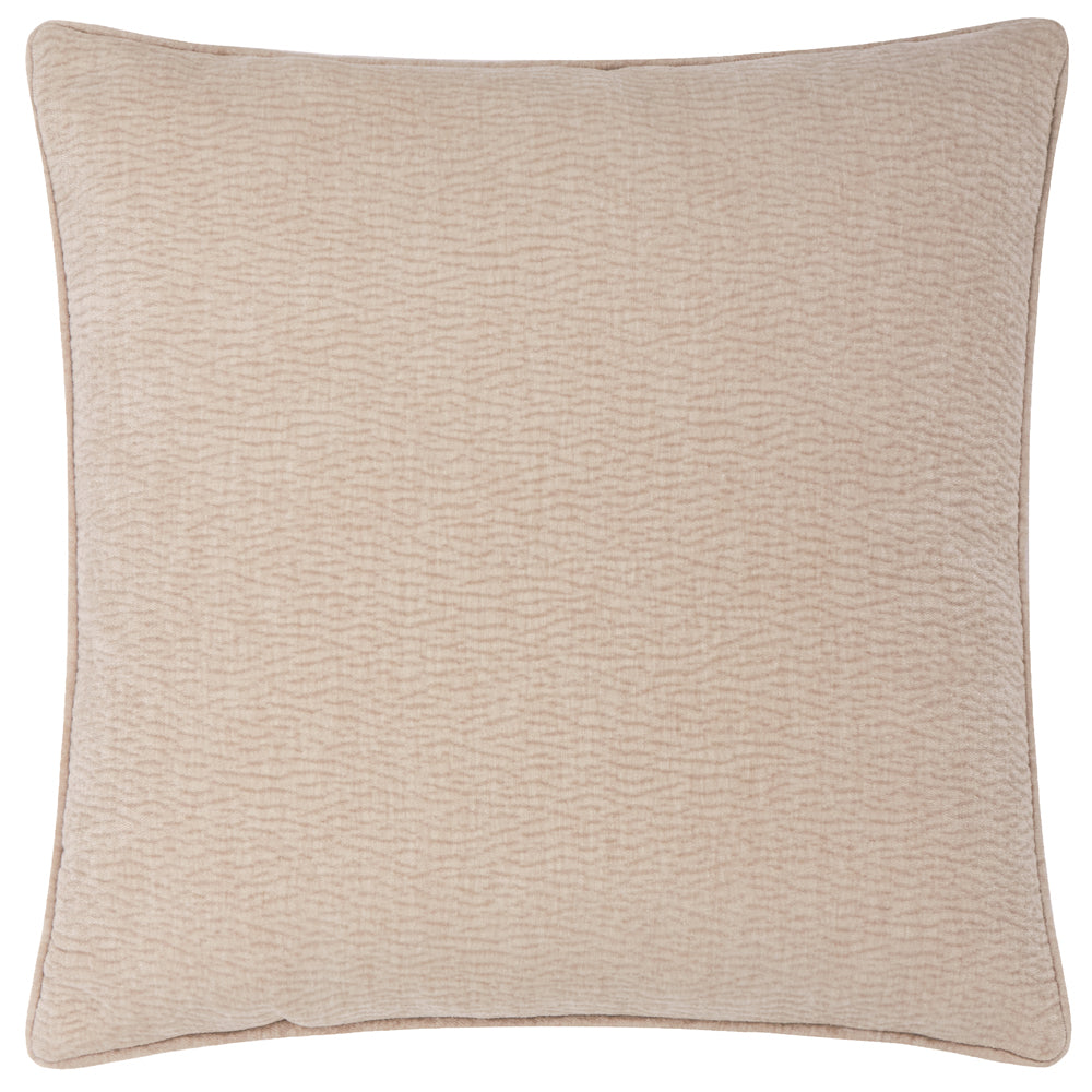 Plain Cream Cushions - Heath Washed Velvet Textured Cushion Cover Linen Yard