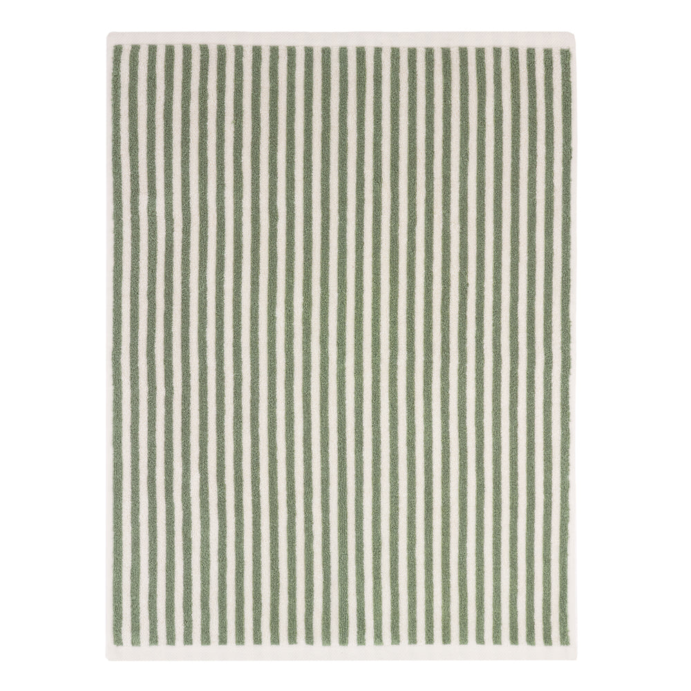 Striped Green Bathroom - Hebden Striped Cotton Bath Mat Forest Yard