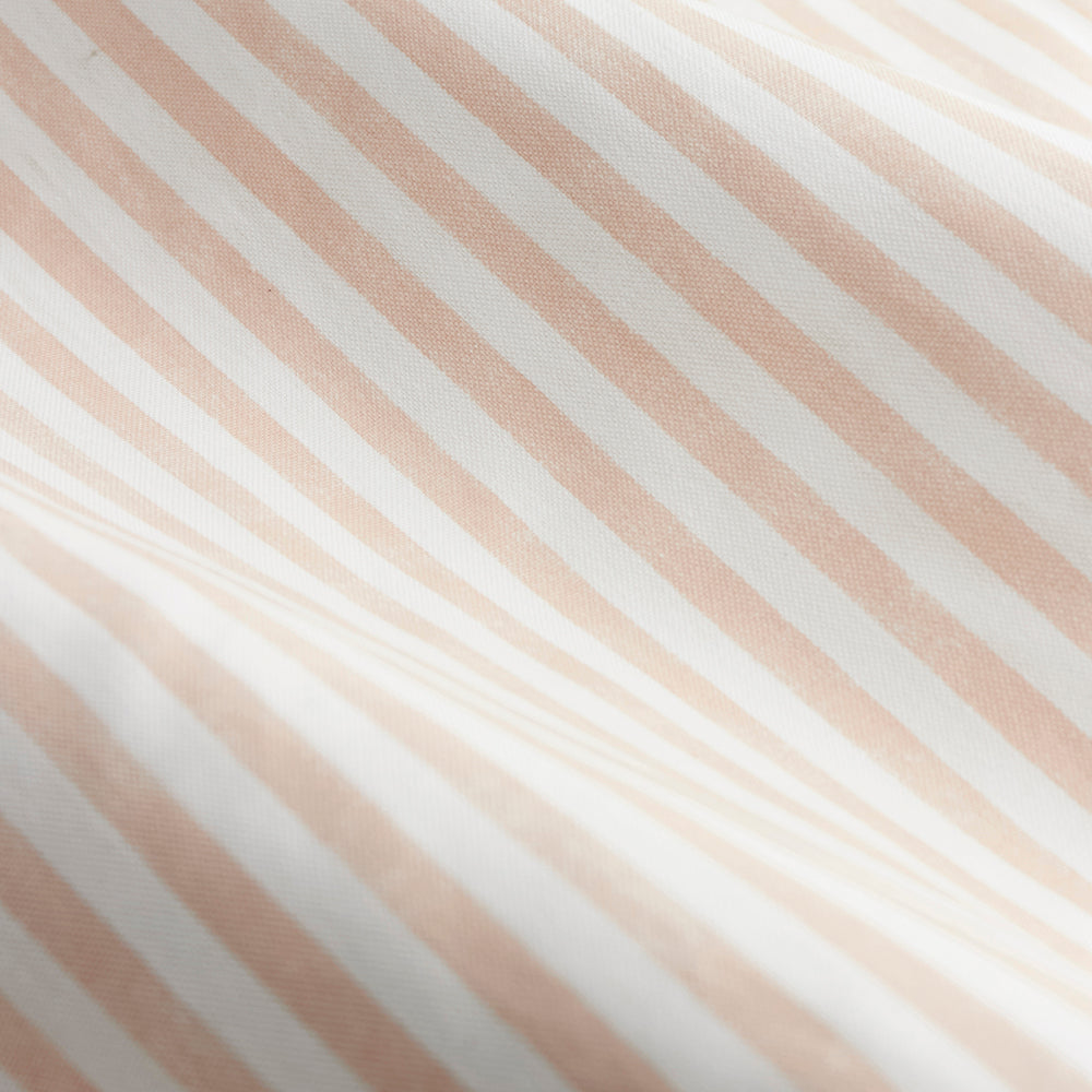 Striped Pink Curtains - Hebden Striped 100% Cotton Lined Eyelet Curtains Blush Yard
