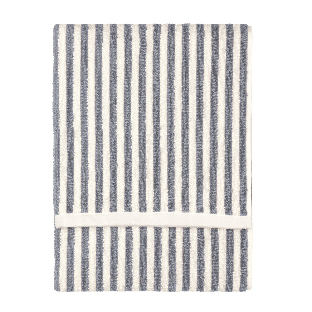 Striped Grey Bathroom - Hebden Striped Cotton Towels Grey Yard