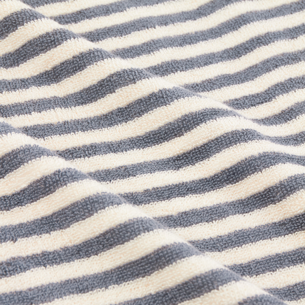 Striped Blue Bathroom - Hebden Striped Cotton Towels Denim Blue Yard