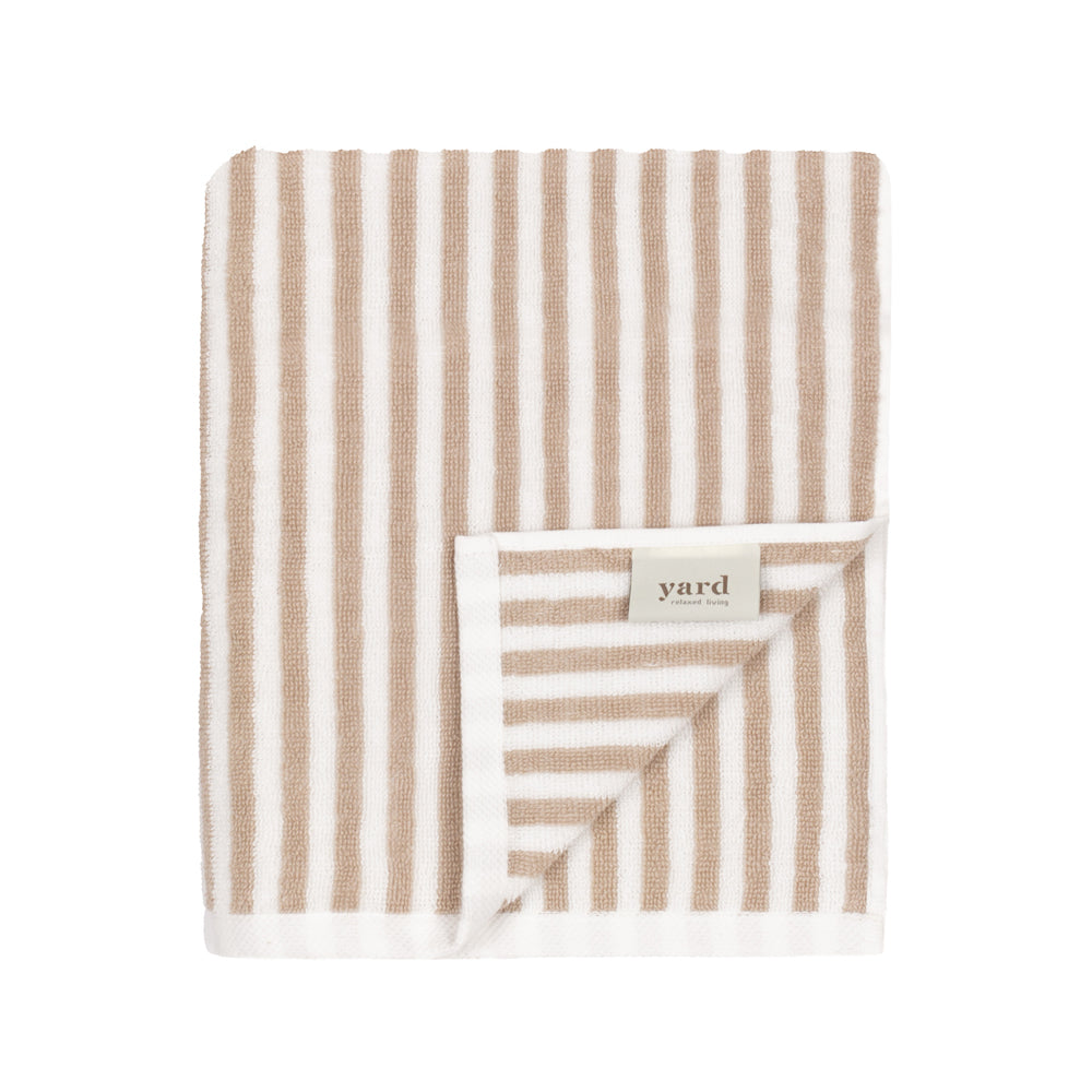 Striped Beige Bathroom - Hebden Striped Cotton Towels Natural Yard