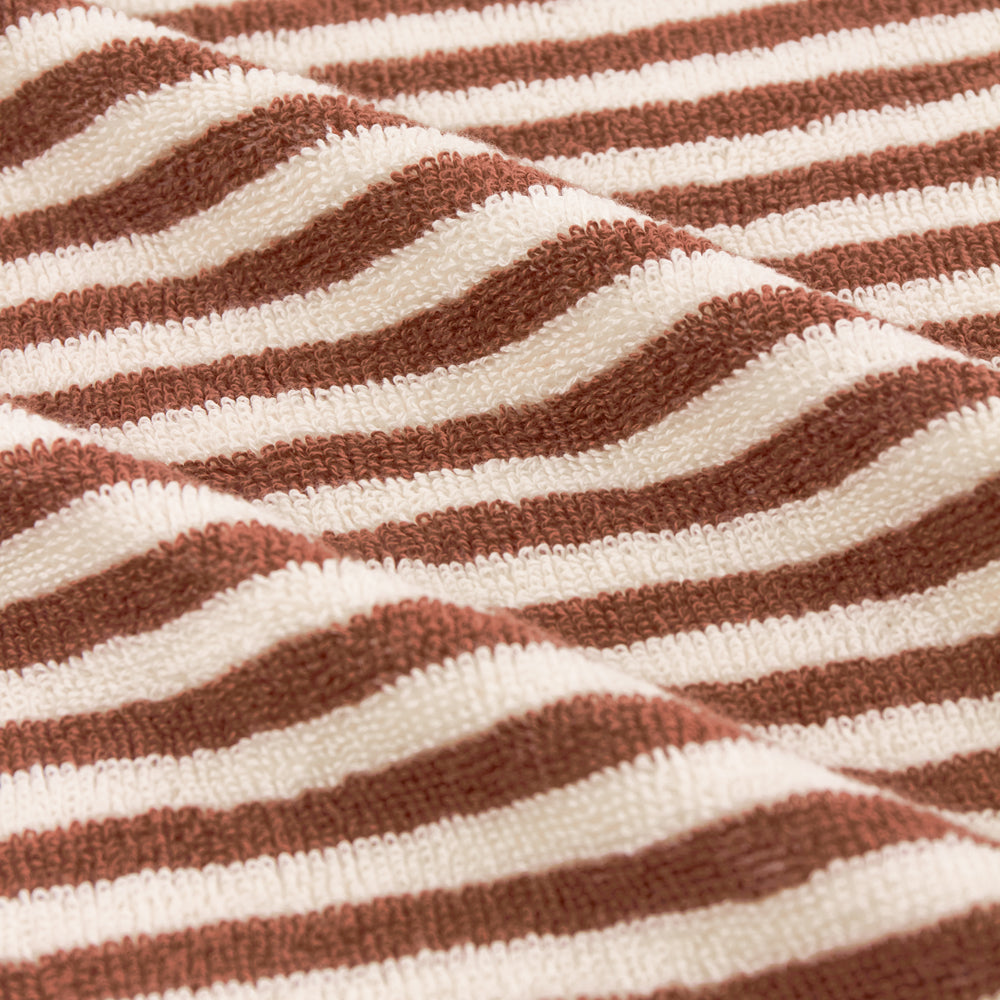 Striped Brown Bathroom - Hebden Striped Cotton Towels Pecan Yard