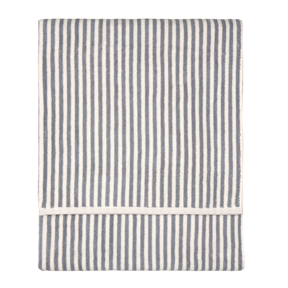 Striped Grey Bathroom - Hebden Striped Cotton Towels Grey Yard