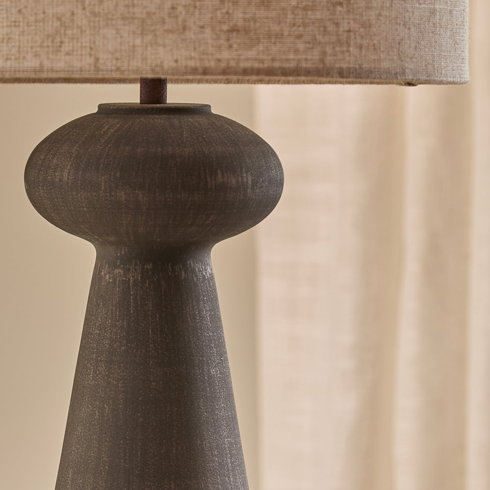 Plain Brown Lighting - Helston Wired Table Lamp Espresso Brown Yard