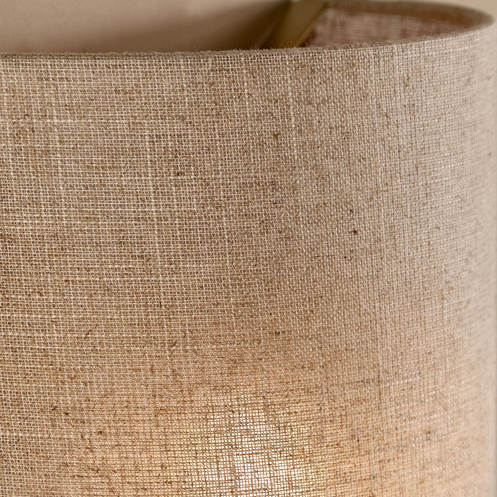 Plain Beige Lighting - Helston Rechargeable Wall Light Linen Yard