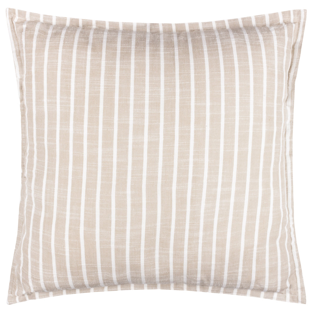 Striped Cream Cushions - Hessle Stripe Outdoor Polyester Filled Cushion Natural Yard
