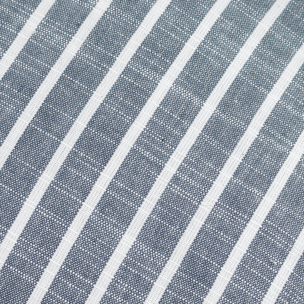 Striped Blue Cushions - Hessle Stripe Outdoor Polyester Filled Cushion Navy Yard