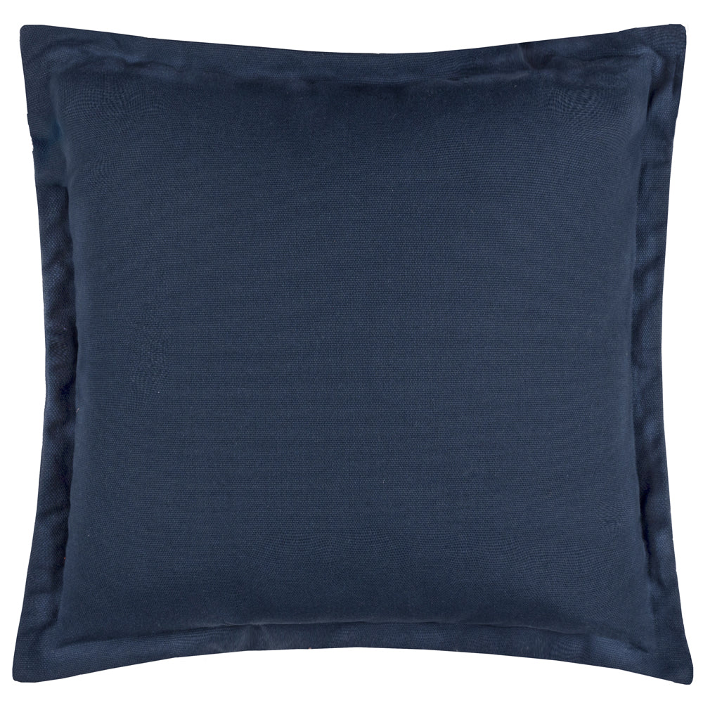 Plain Blue Cushions - Holmfirth Canvas Outdoor Polyester Filled Cushion Navy Yard