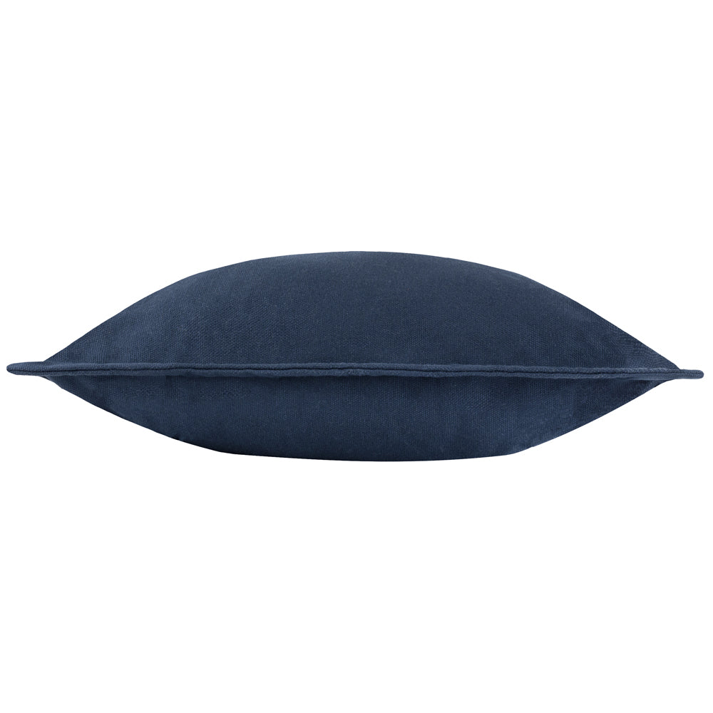 Plain Blue Cushions - Holmfirth Canvas Outdoor Polyester Filled Cushion Navy Yard