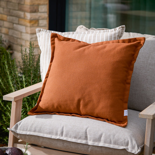 Plain Orange Cushions - Holmfirth Canvas Outdoor Polyester Filled Cushion Pecan Yard