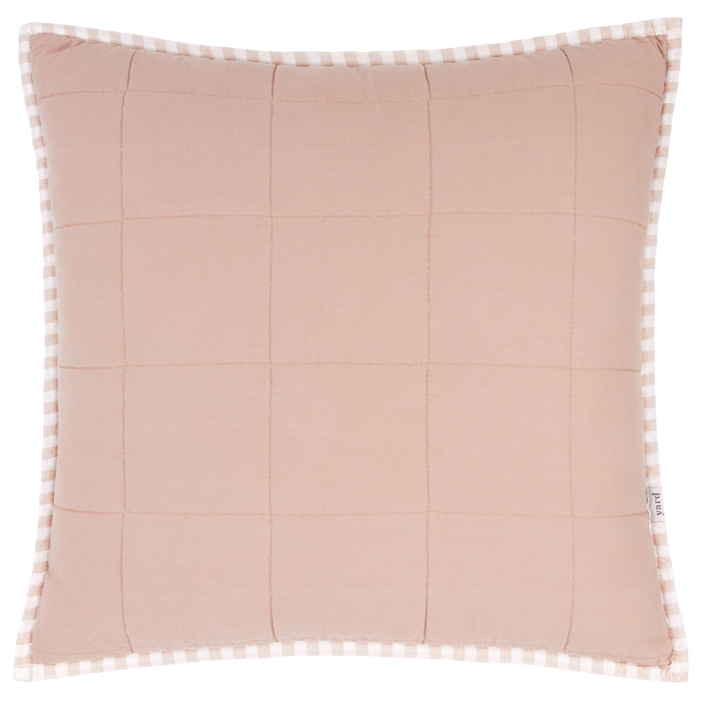 Striped Pink Cushions - Hebden 100% Cotton Polyester Filled Cushion Blush/Cotta Yard