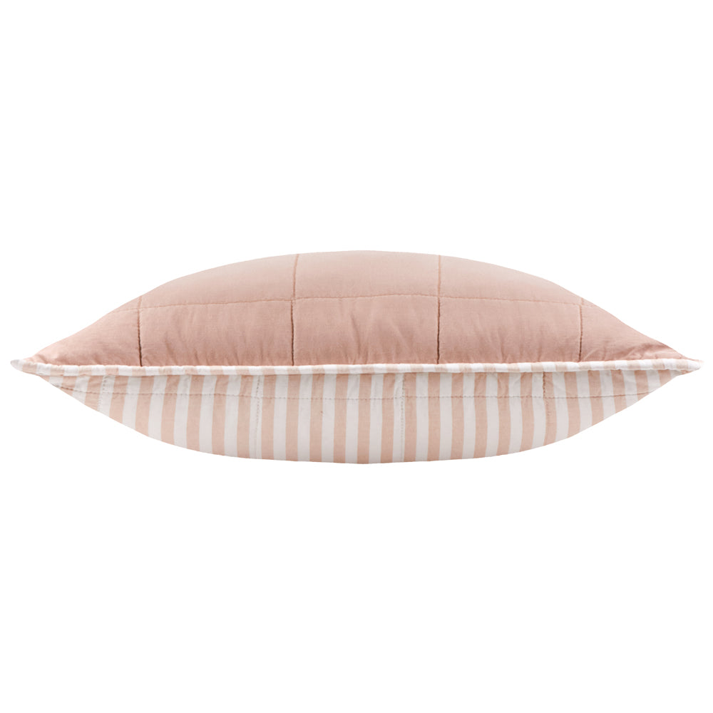 Striped Pink Cushions - Hebden 100% Cotton Polyester Filled Cushion Blush/Cotta Yard