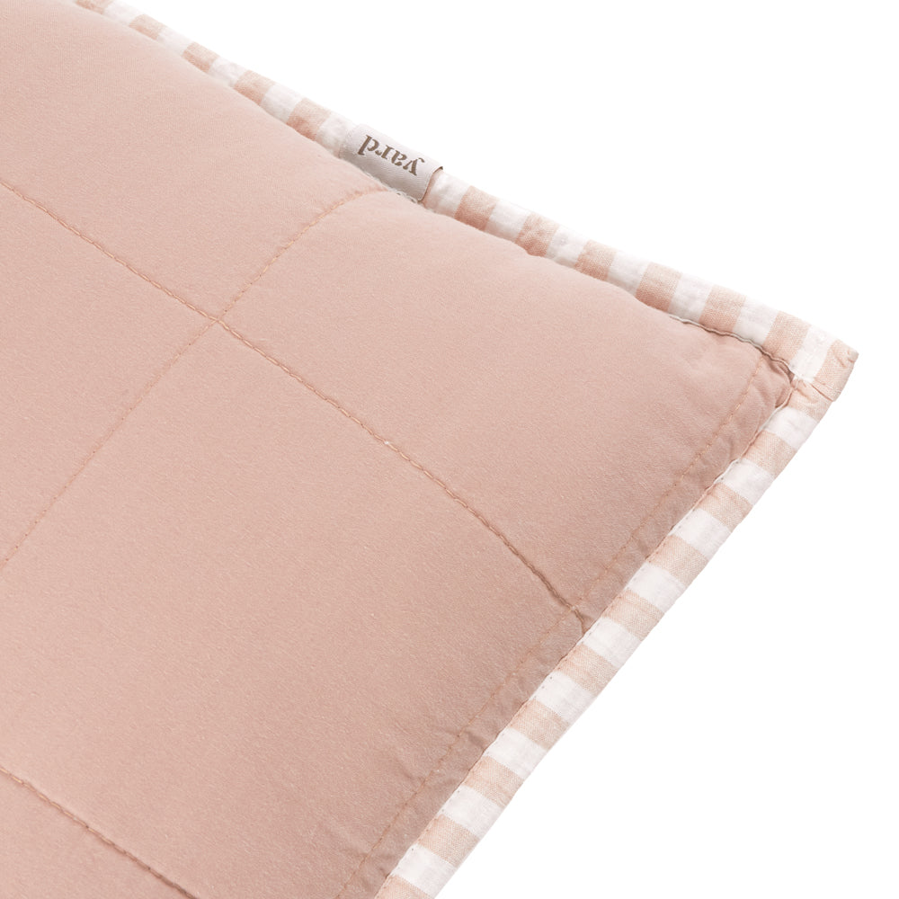 Striped Pink Cushions - Hebden 100% Cotton Polyester Filled Cushion Blush/Cotta Yard