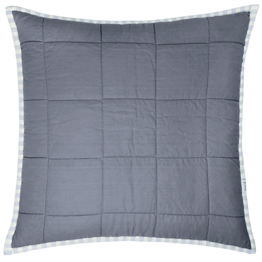 Hebden 100% Cotton Cushion Mineral/Demin Blue