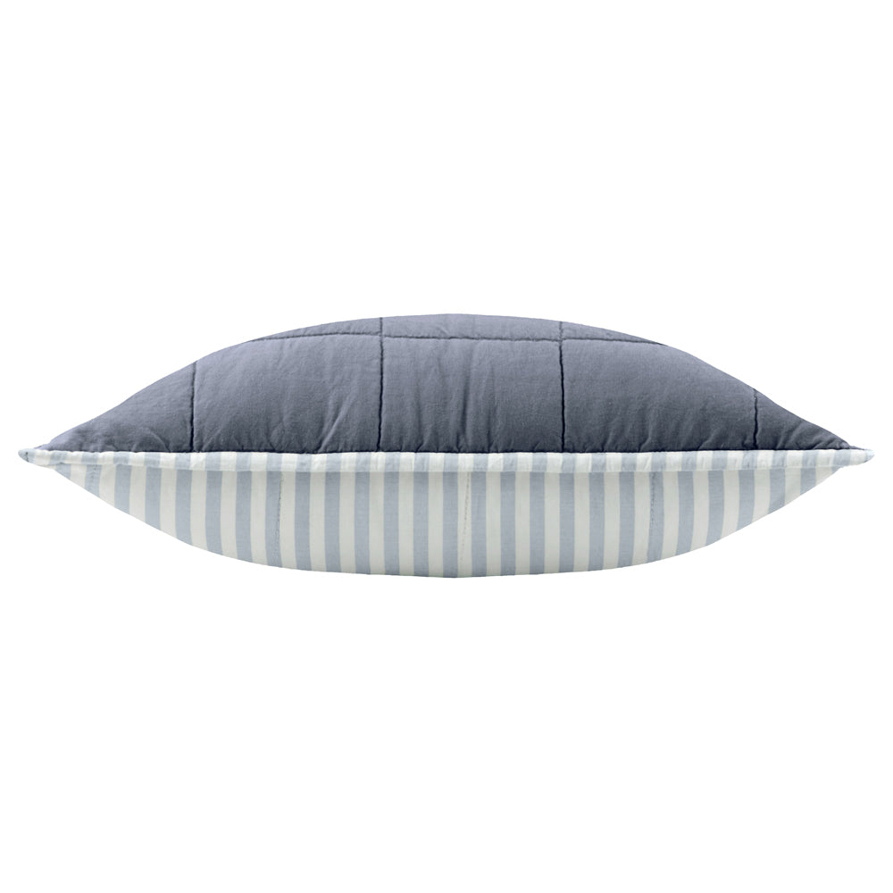Hebden 100% Cotton Cushion Mineral/Demin Blue