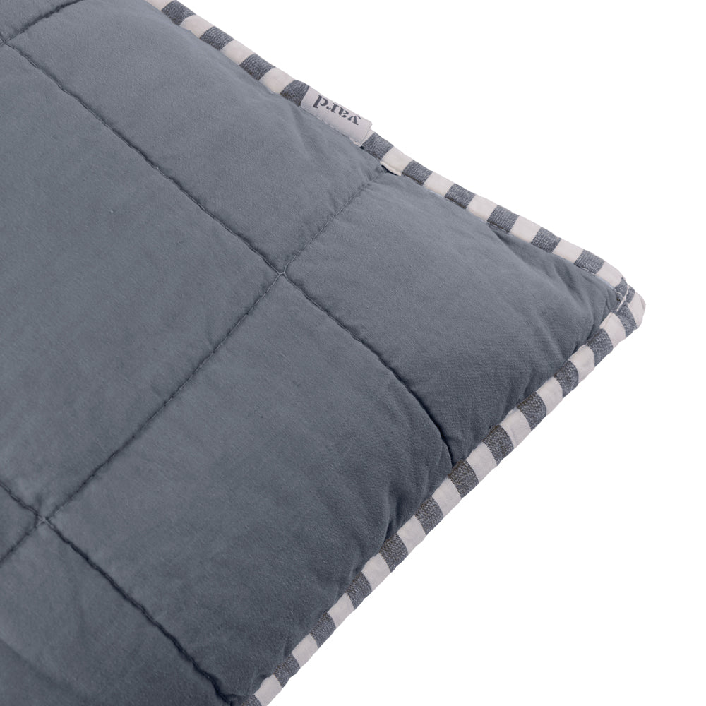 Hebden 100% Cotton Cushion Navy/Denim Blue
