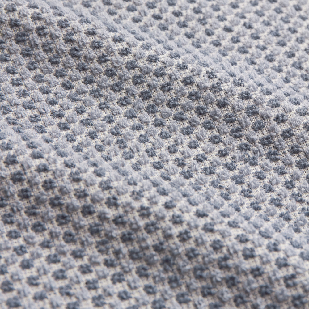 Modern Blue Bathroom - Hebden Textured Waffle Towels Denim Blue Yard