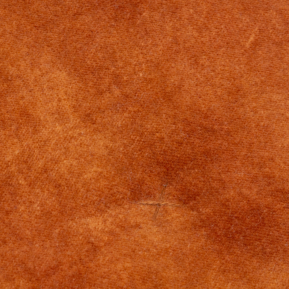 Plain Orange Bedding - Jaye Cotton Velvet Filled Bedspread Rust Yard