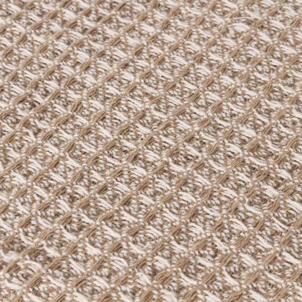 Plain Cream Throws - Lorne  Throw Biscuit Yard